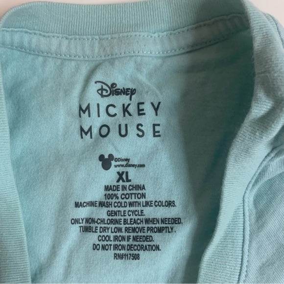 Disney Aqua Mickey Mouse Sketch Tee - Picture 2 of 3